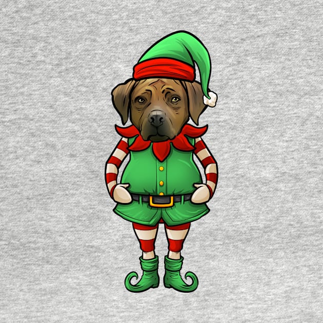 Rhodesian Ridgeback Christmas Elf by whyitsme